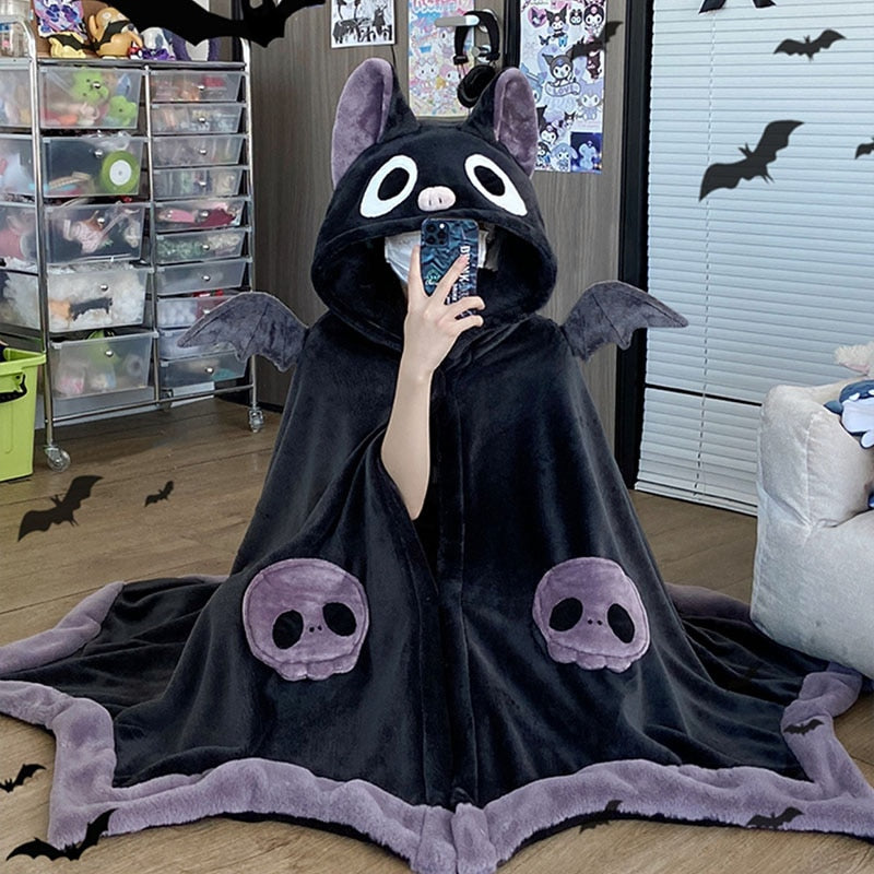Kawaii Plush Bat Cloak