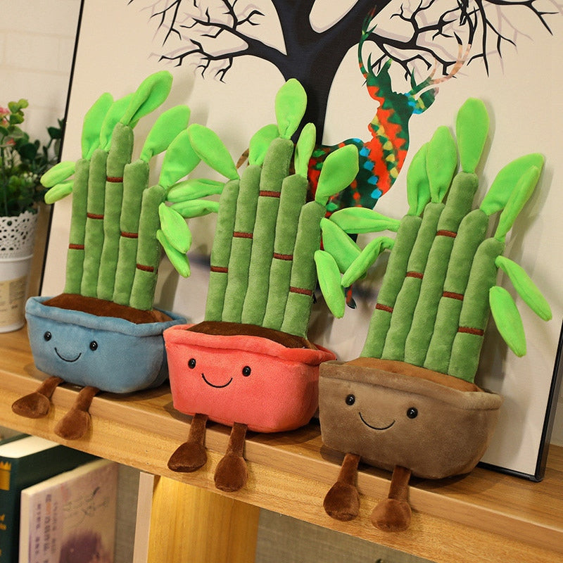 Kawaii Bamboo Plant Plushies