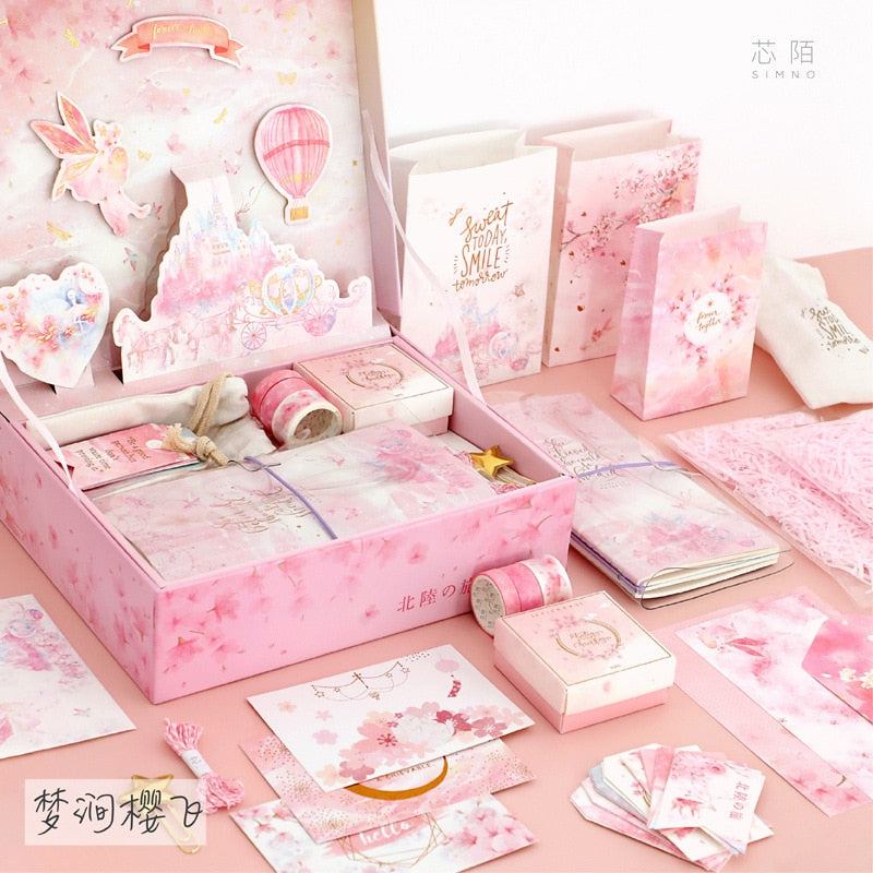 Kawaii Pink Cute Stationery Gift Set
