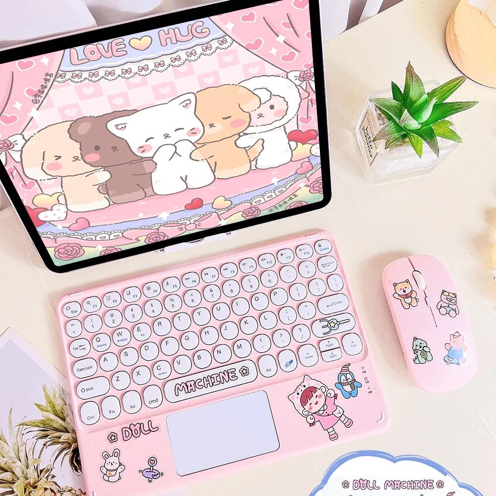 Kawaii Pastel Wireless iPad Keyboard & Mouse