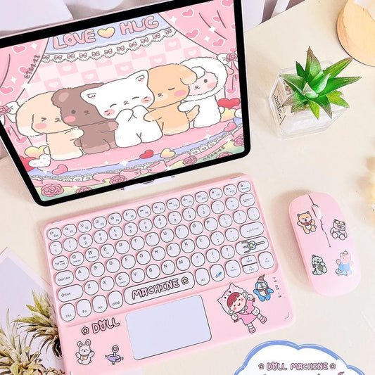 Kawaii Pastel Wireless iPad Keyboard & Mouse