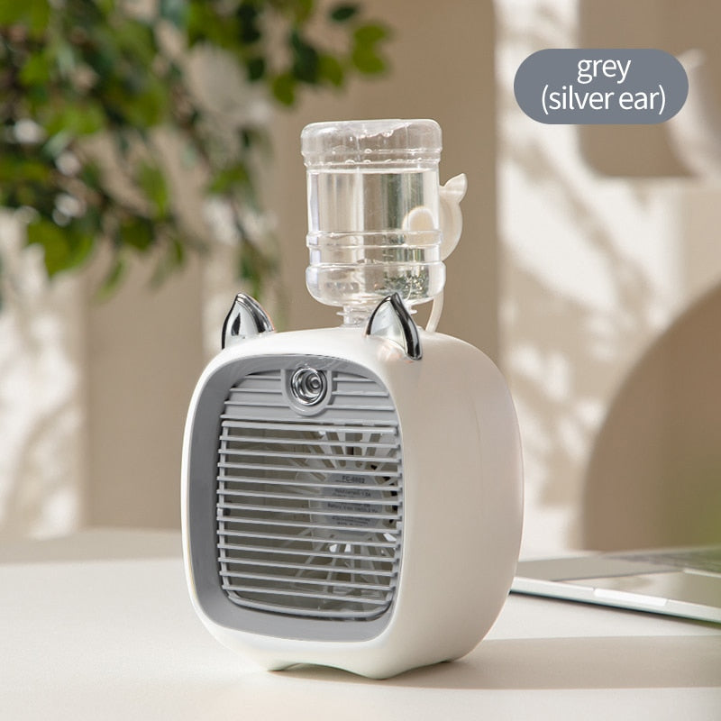 Kawaii Grey Mini Cat Air Conditioner