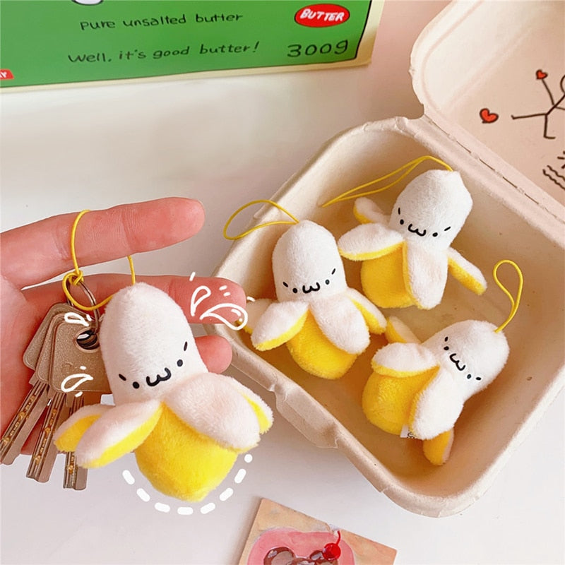 Kawaii Plush Banana Pendants