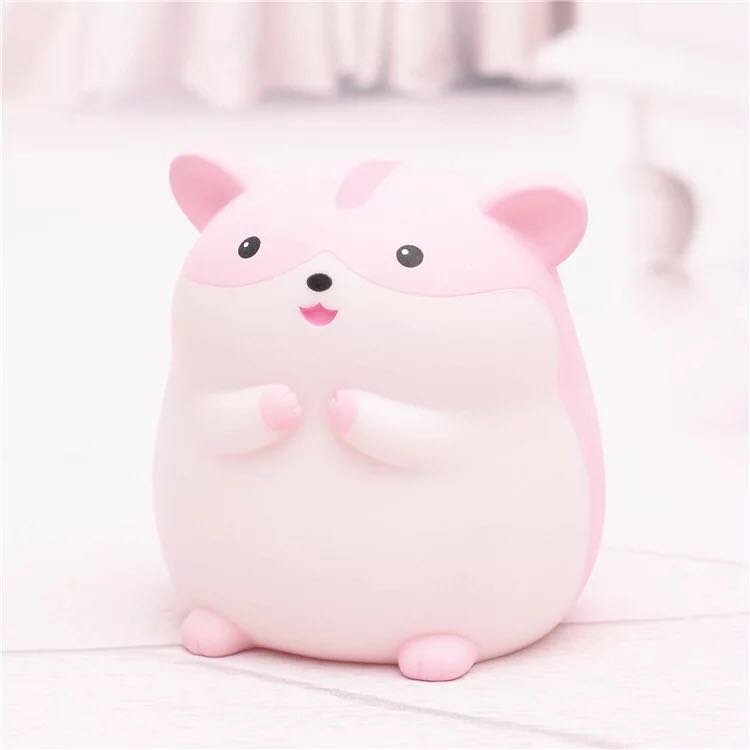 Kawaii Hamster Coin Bank in Pink