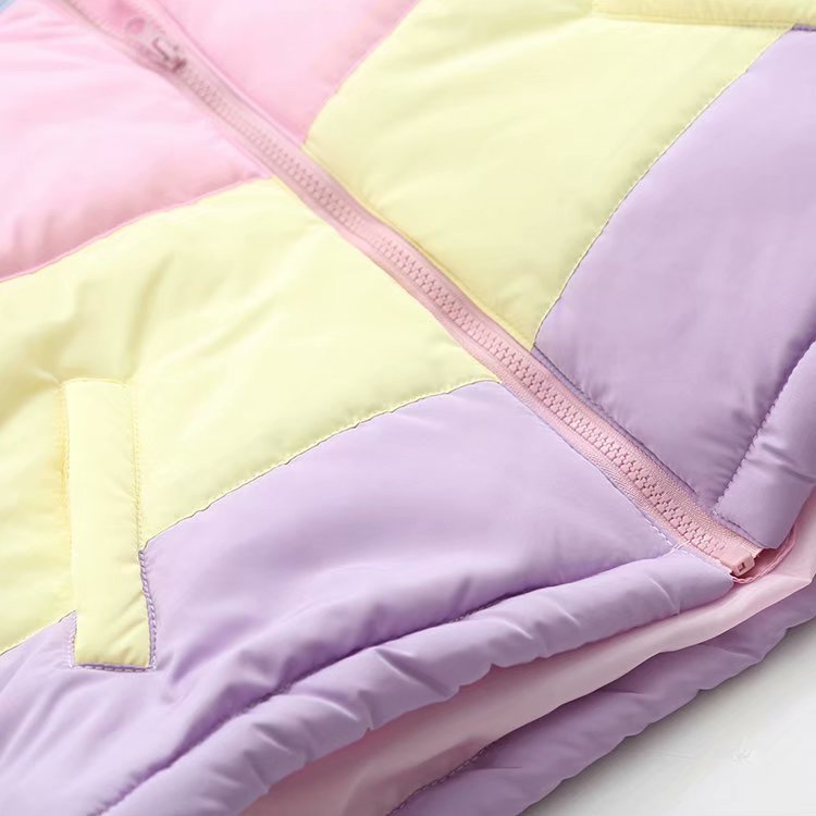Kawaii Pastel Puffer Jacket Hoodie Zipper View
