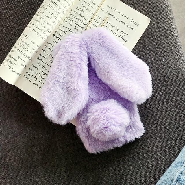 Kawaii Purple Bunny Phone Case for iPhone