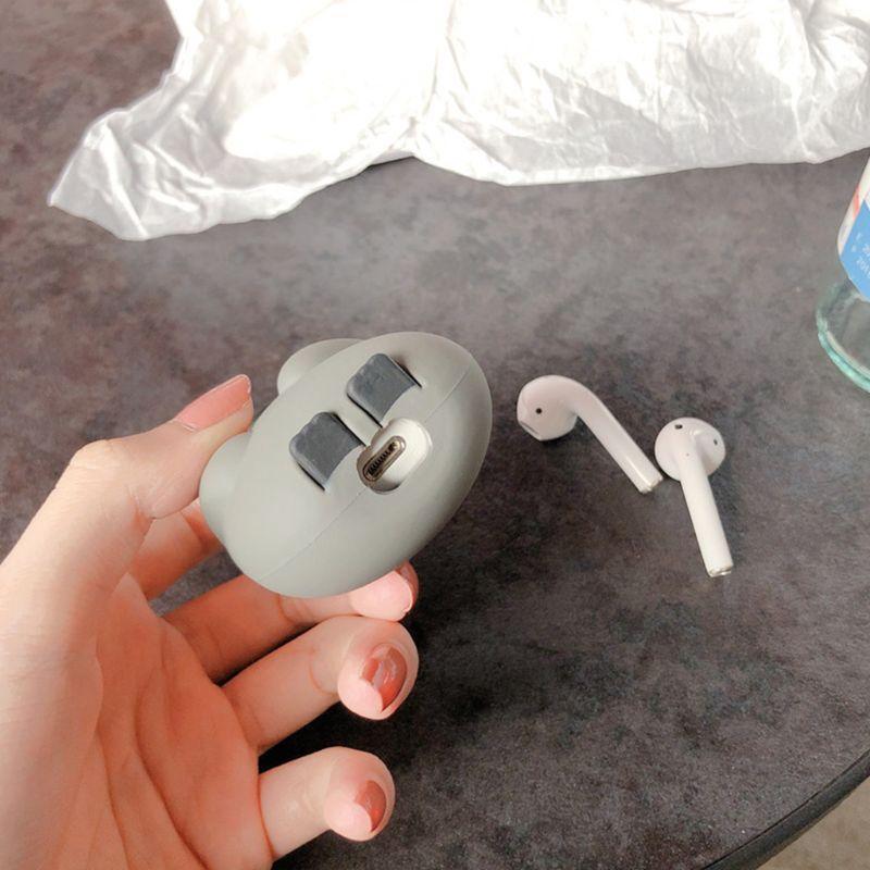Bottom View of Kawaii Penguin Air Pods Case