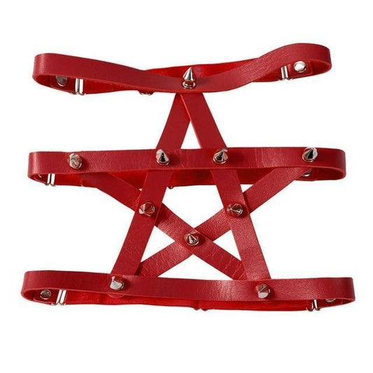 Red Pentagram Garter