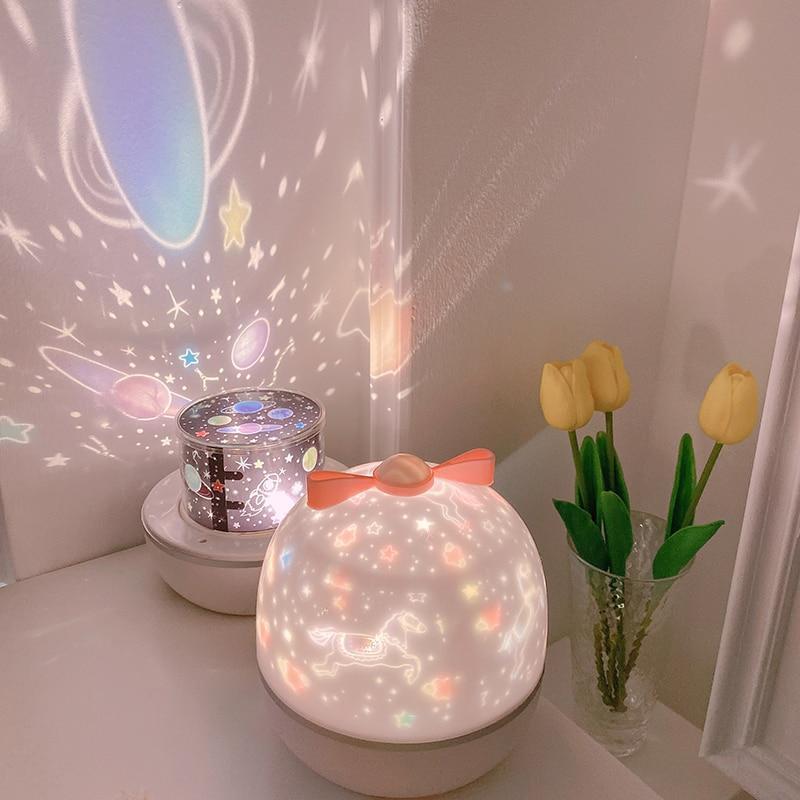 Kawaii Rotating Projector LED Night Light
