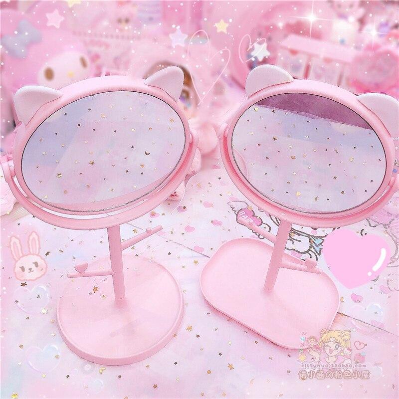 Kawaii Cat and Bear Vanity Mirrors