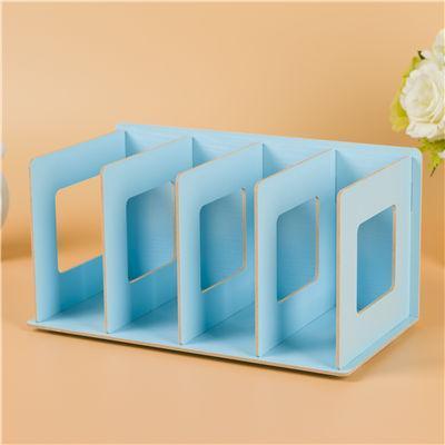 Blue Desktop Book Organizer