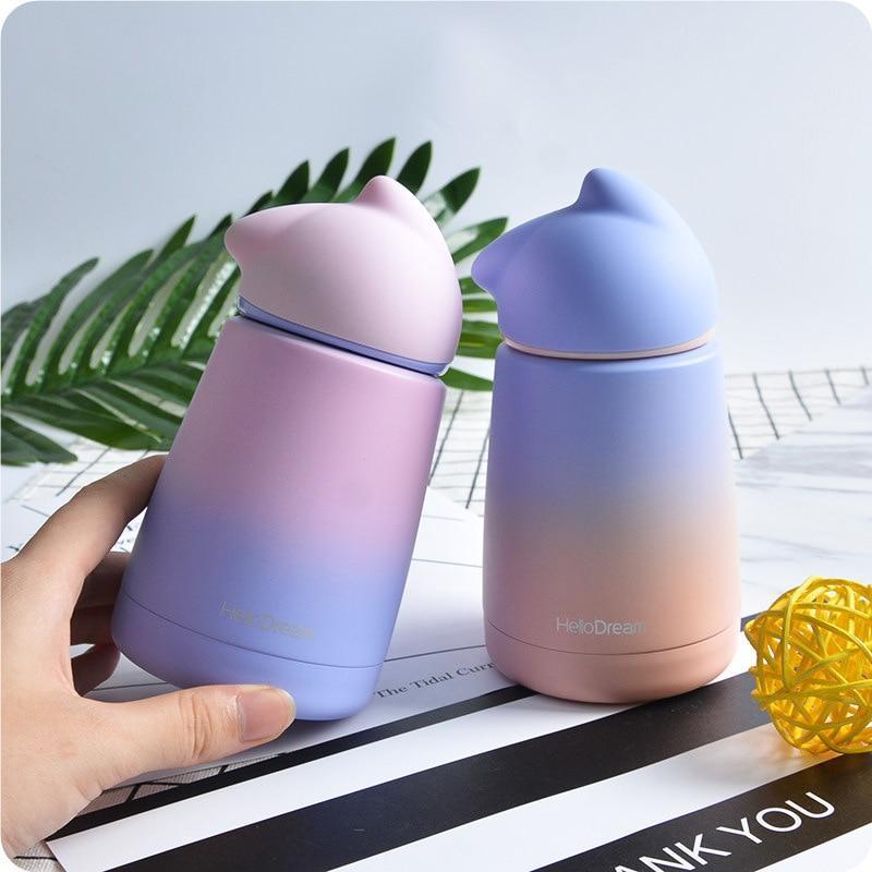 Kawaii Pastel Cat Water Bottles