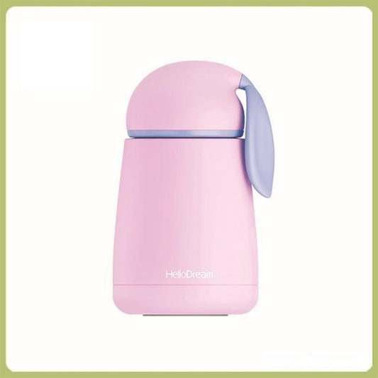 Pink and Purple Kawaii Pastel Cat Water Bottle