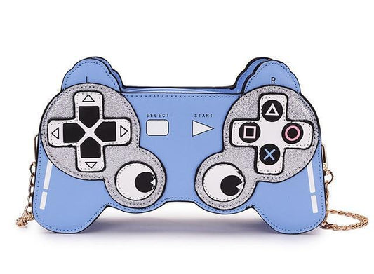 Kawaii Blue Gamer Girl Fashion Shoulder Bag