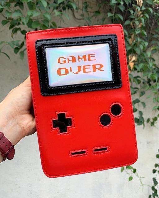 Kawaii Red "Game Over" Shoulder Bag