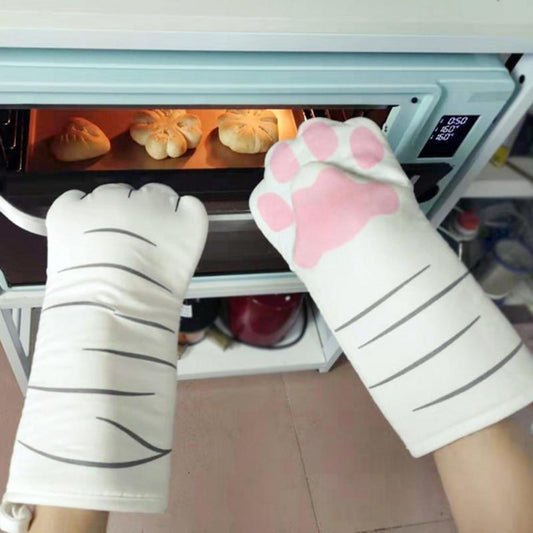 Kawaii Cat Paw Oven Mitts