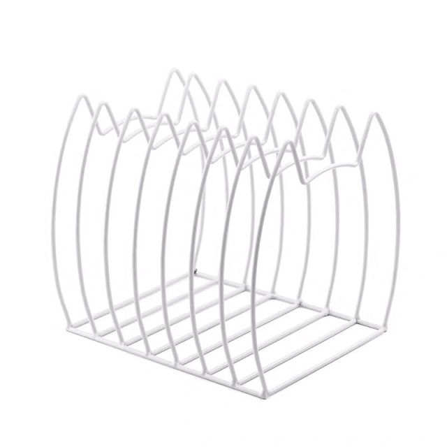 Kawaii White Metal Cat Desktop Organizer