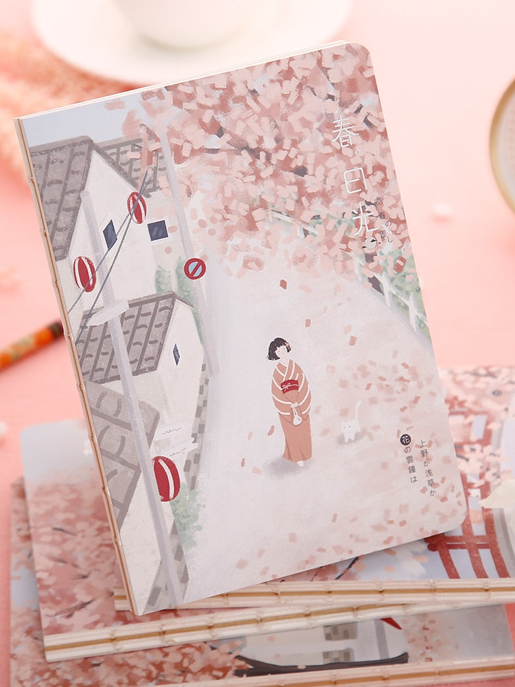 Kawaii Cherry Blossom Journal