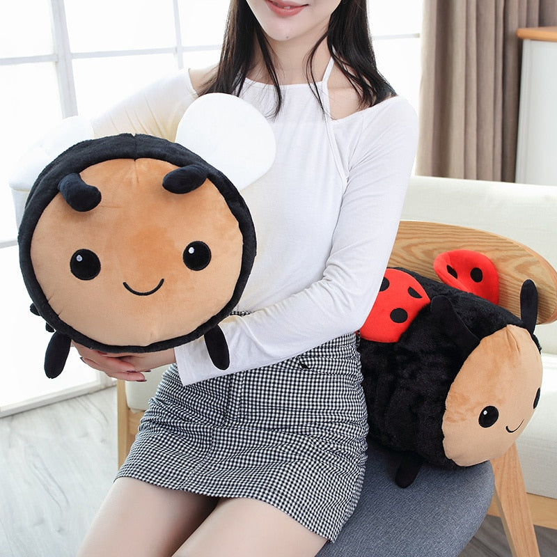 Kawaii Bee and Ladybug Plushie