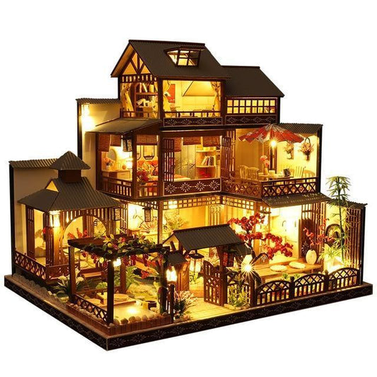 Three Story Traditional Japanese Dollhouse