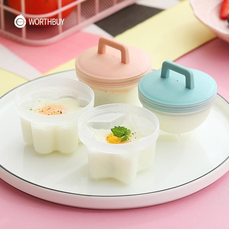 Kawaii Heart and Star Shape Egg Poacher Set