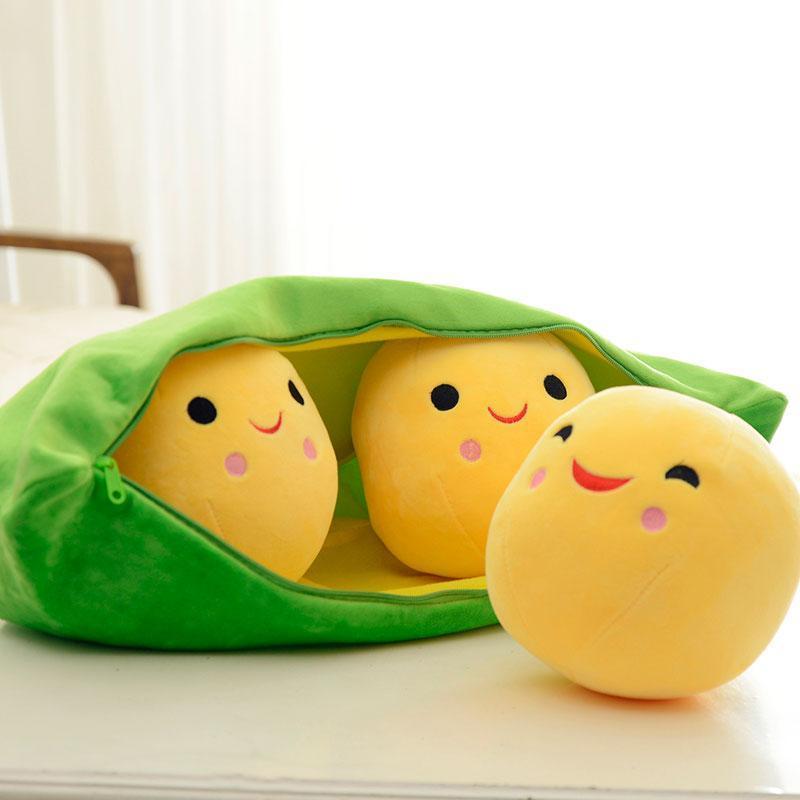 Kawaii Yellow and Green Edamame Plushies
