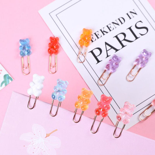 Kawaii Gummy Bear Paper Clips