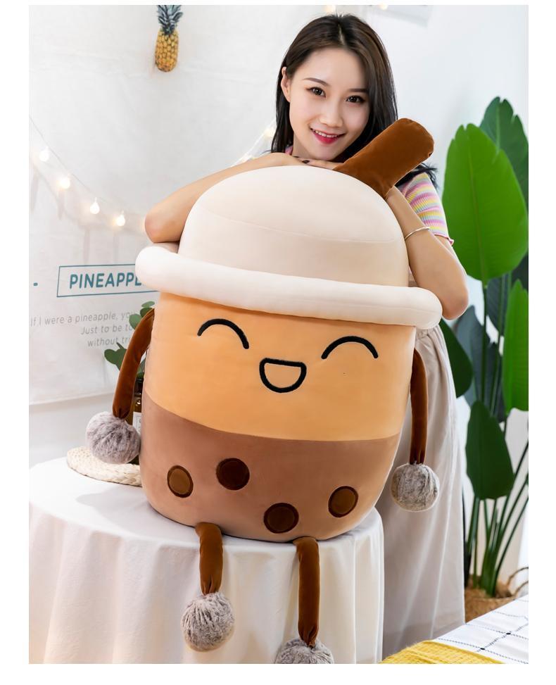Large Kawaii Boba Tea Plushie