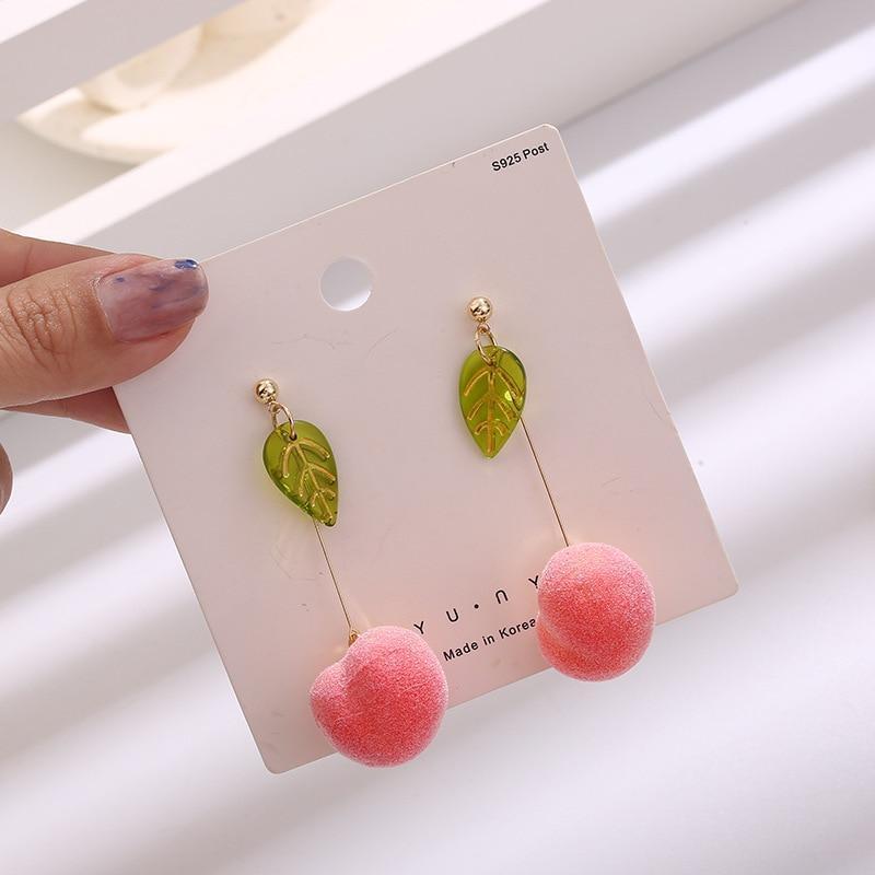 Kawaii Peach Earrings