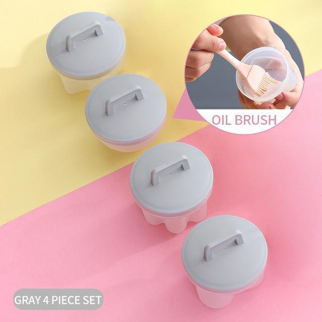 Kawaii Grey Egg Poacher Set