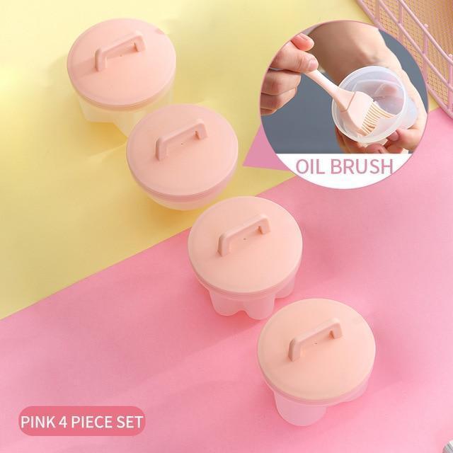Kawaii Pink Egg Poacher Set