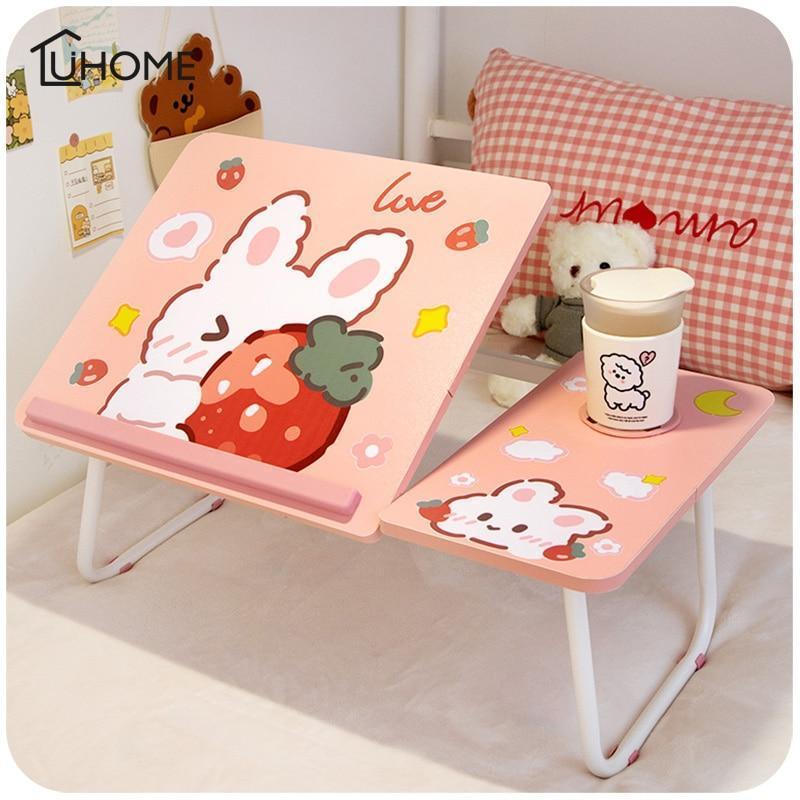 Kawaii Strawberry Bunny Adjustable Laptop Table