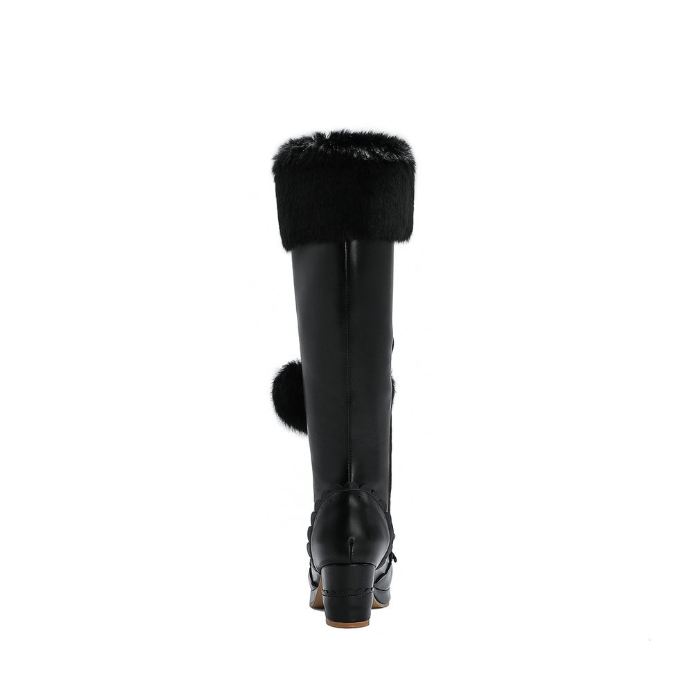 Kawaii Black Princess Winter Boot