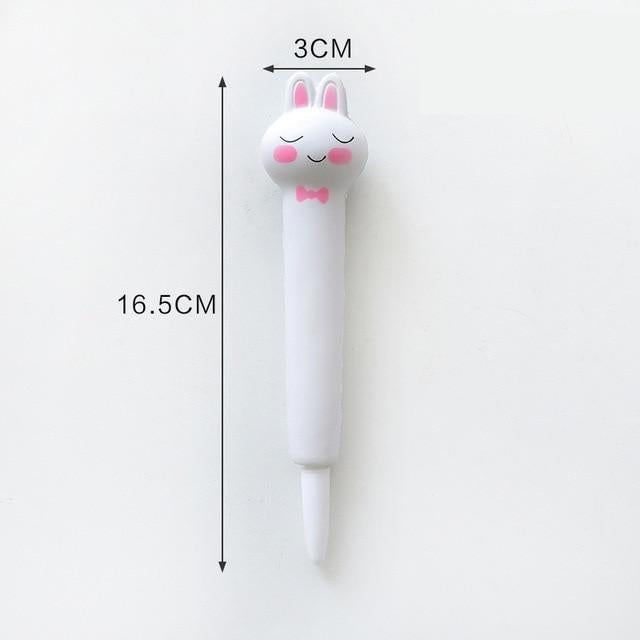 Kawaii White Bunny Gel Pen Wih Dimensions - 3cm by 16.5cm