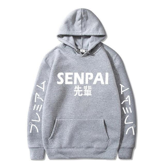 Grey Senpai Hoodie