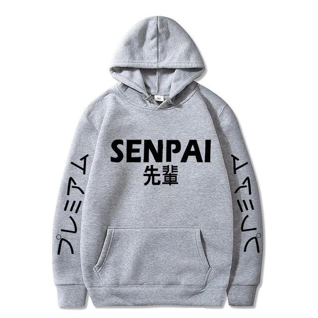 Grey Senpai Hoodie