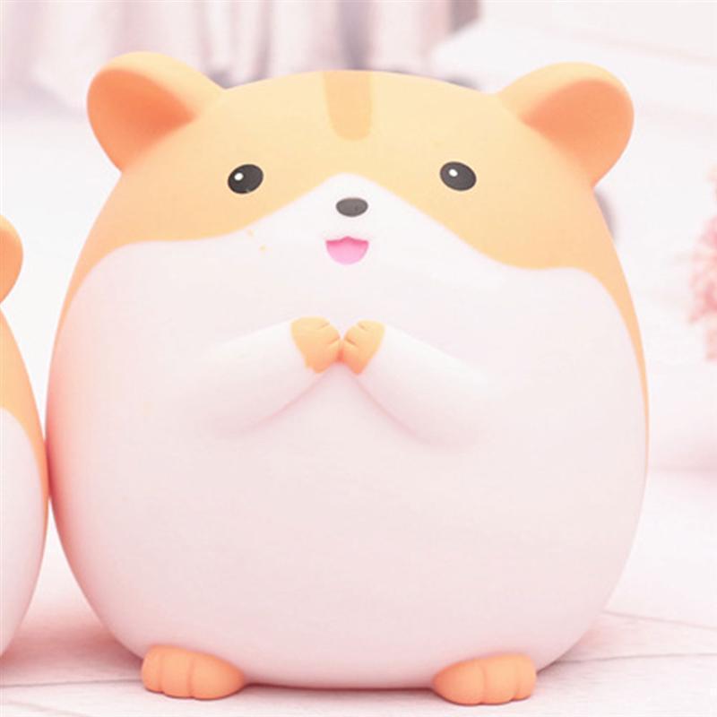 Kawaii Hamster Coin Bank in Yellow