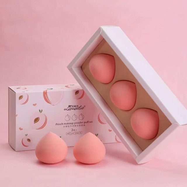 Kawaii Peach Shaped Makeup Sponges