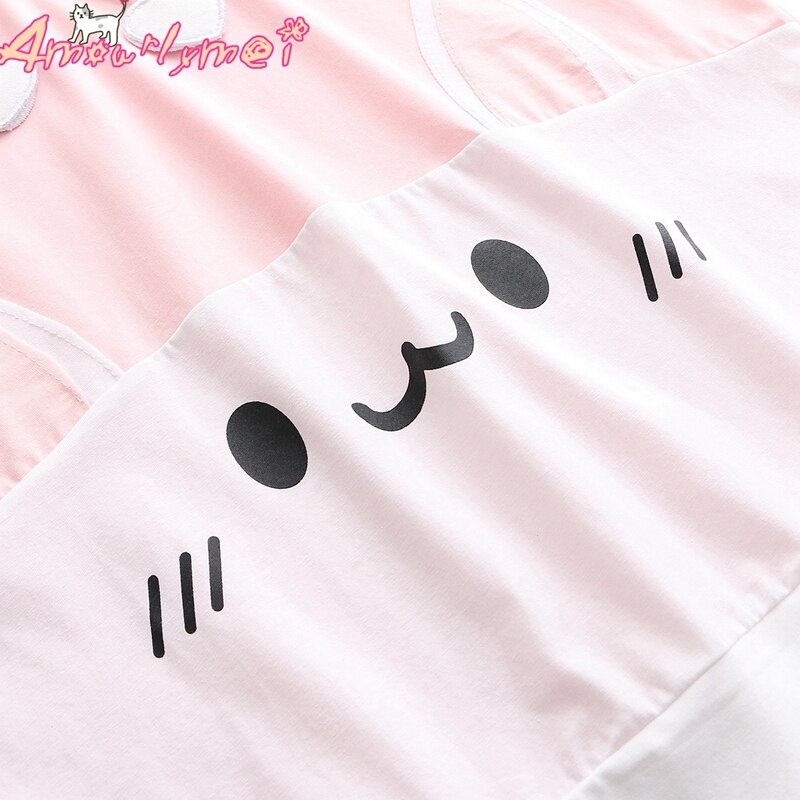 Close Up of Kawaii Bunny Print Hoodie