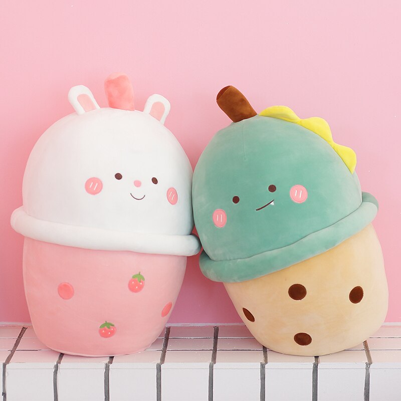 Kawaii Bunny and Diniosaur Boba Plushies