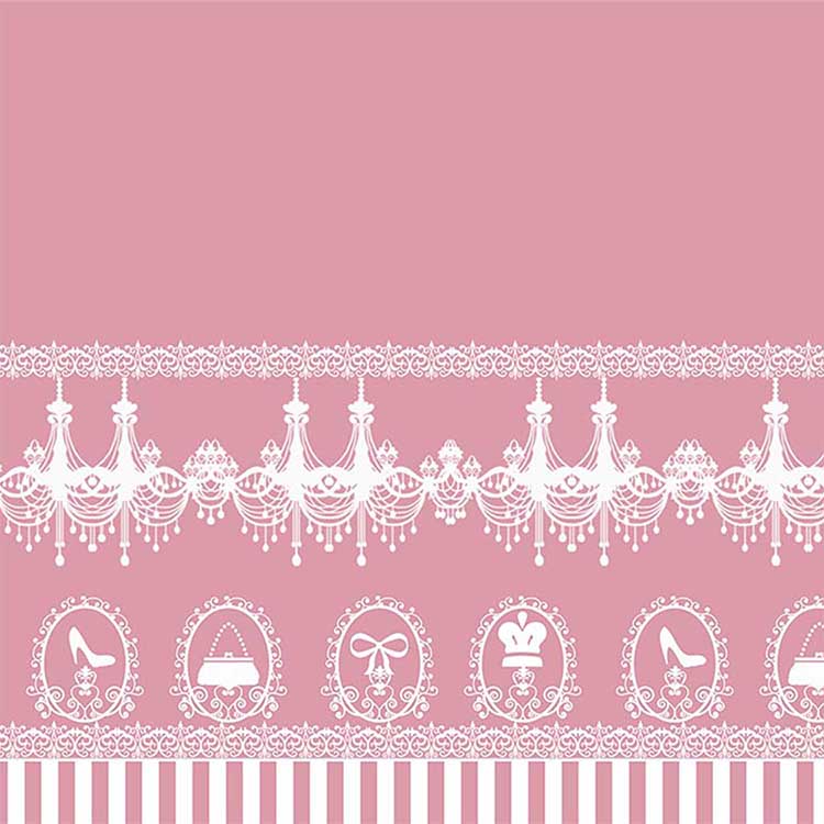 Kawaii Sweet Lolita Chandelier Print Up Close