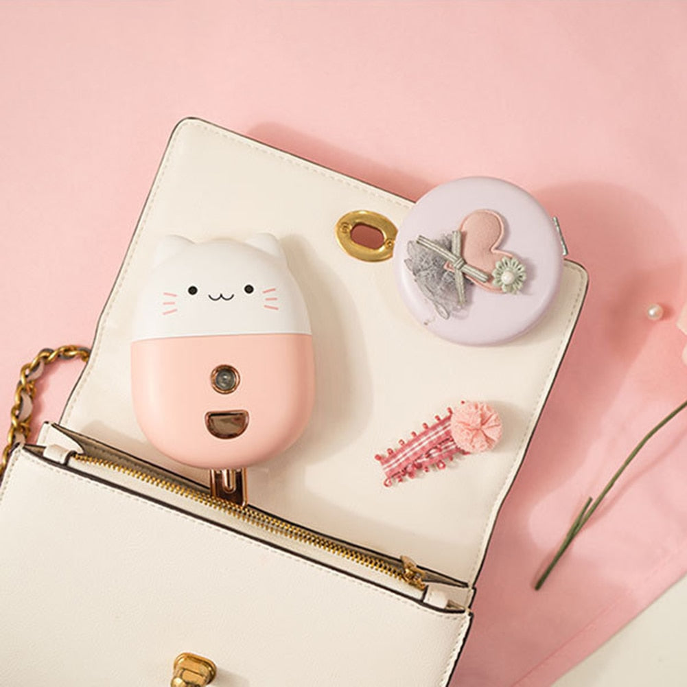 Kawaii Cat Face Humidifier in a Purse