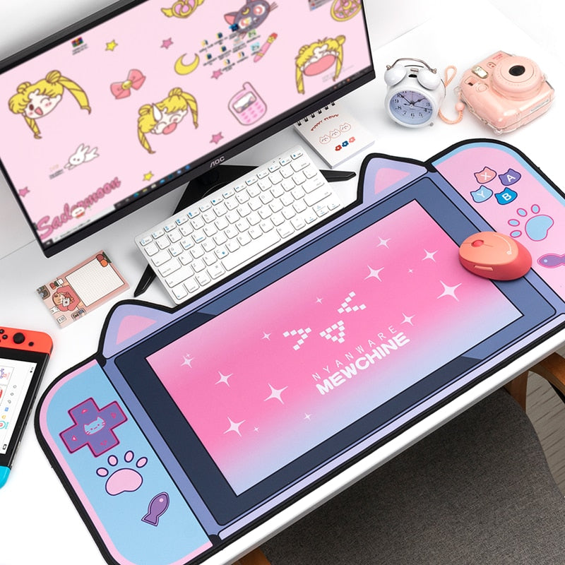 Kawaii Neko Console Desktop Pad