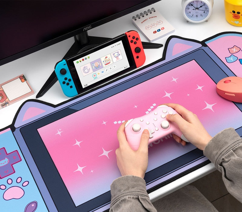 Kawaii Neko Console Desktop Pad