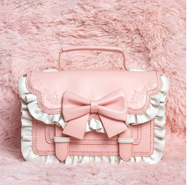 Kawaii Pink Sweet Lolita Bowknot Bag