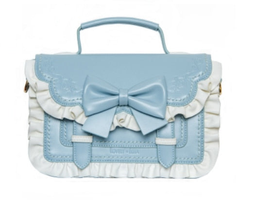 Kawaii Blue Sweet Lolita Bowknot Bag