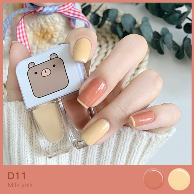Milk Yolk Shade Kawaii Nail Polish Combo Set