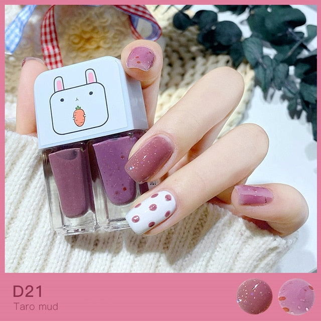 Purple Kawaii Nail Polish Combo Set