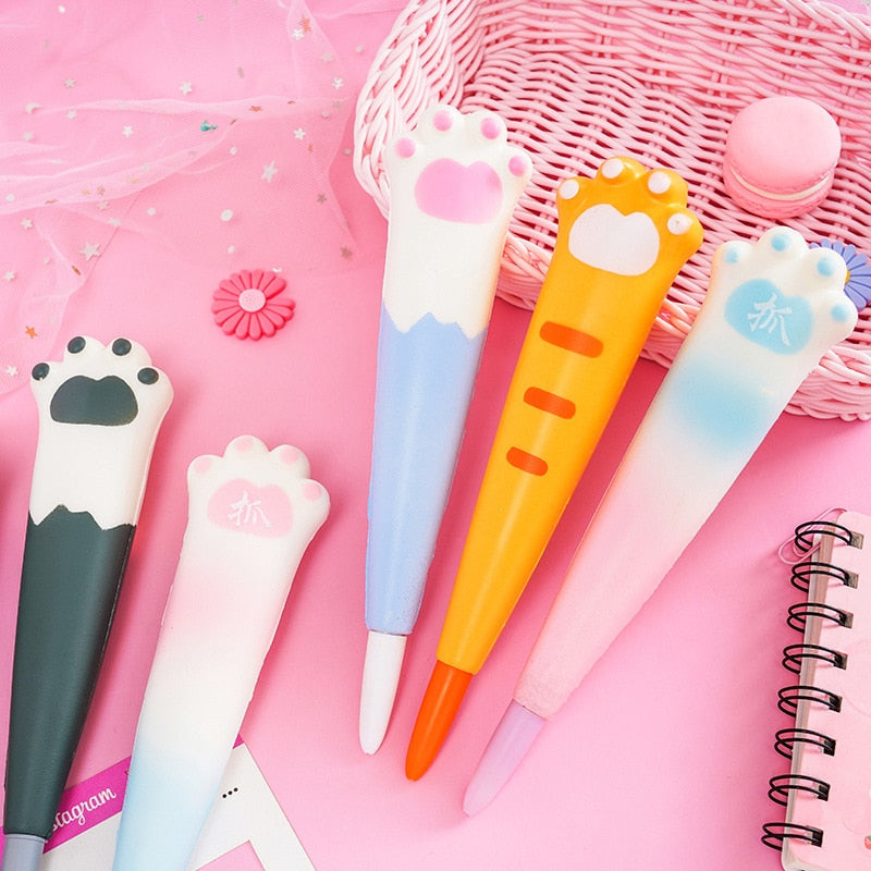 Cat Paw Kawaii Squishy Gell Pens
