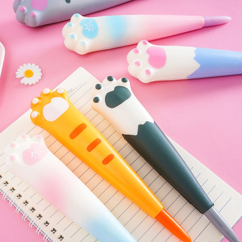 Kawaii Cat Paw Squishy Gel Pens